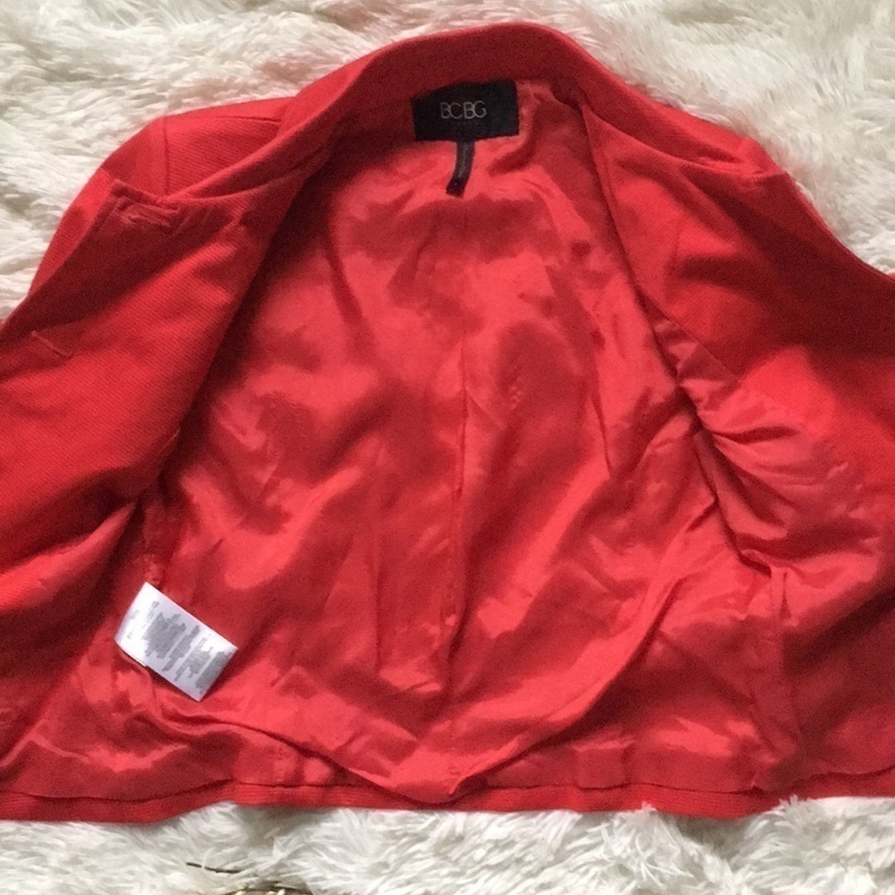 BCBG LOLLIPOP RED JACKET BLAZER - Picture 5 of 8